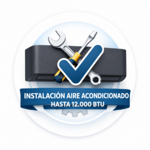 Instalación Aire Acondicionado hasta 12.000 BTU